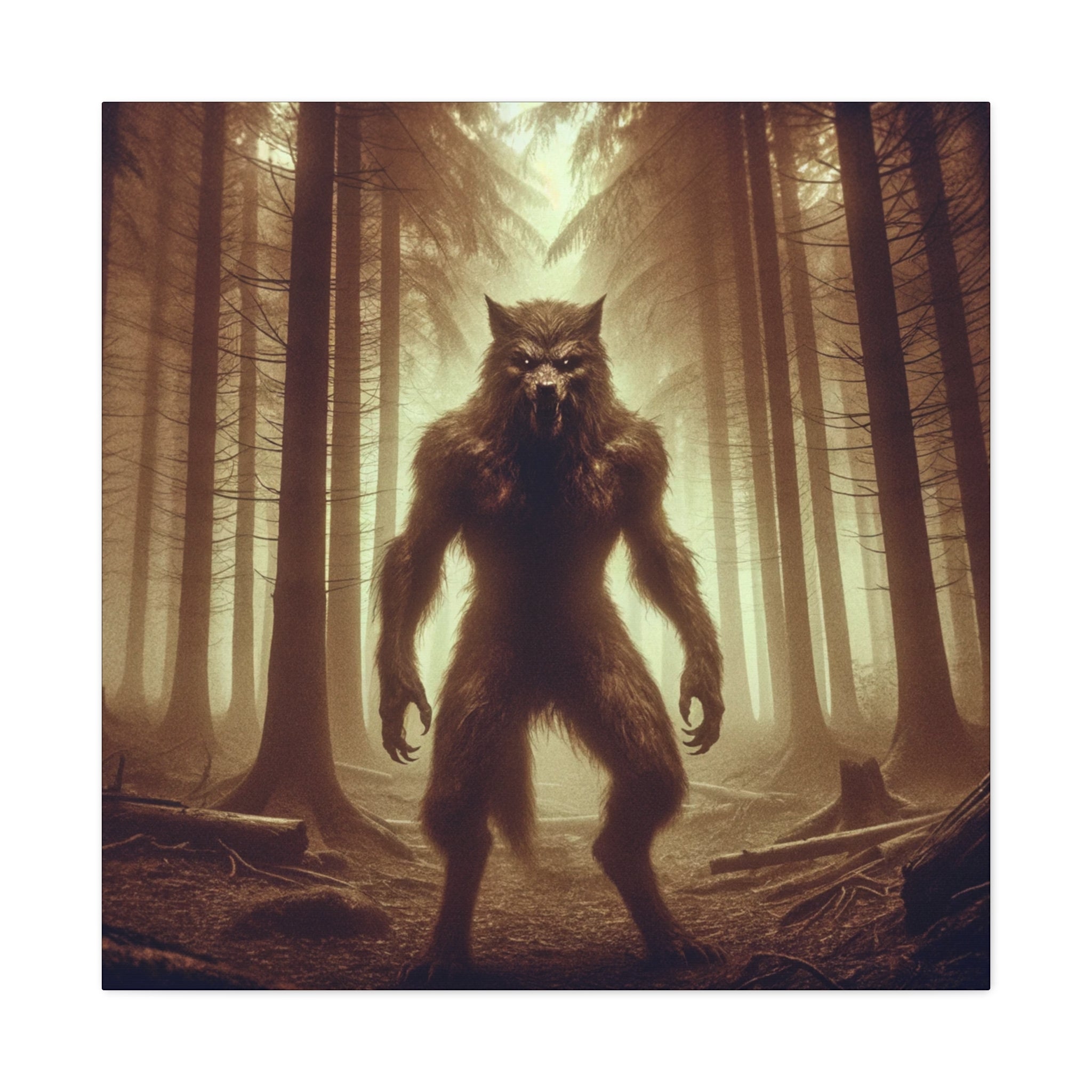Werewolf Matte Canvas Vintage Art