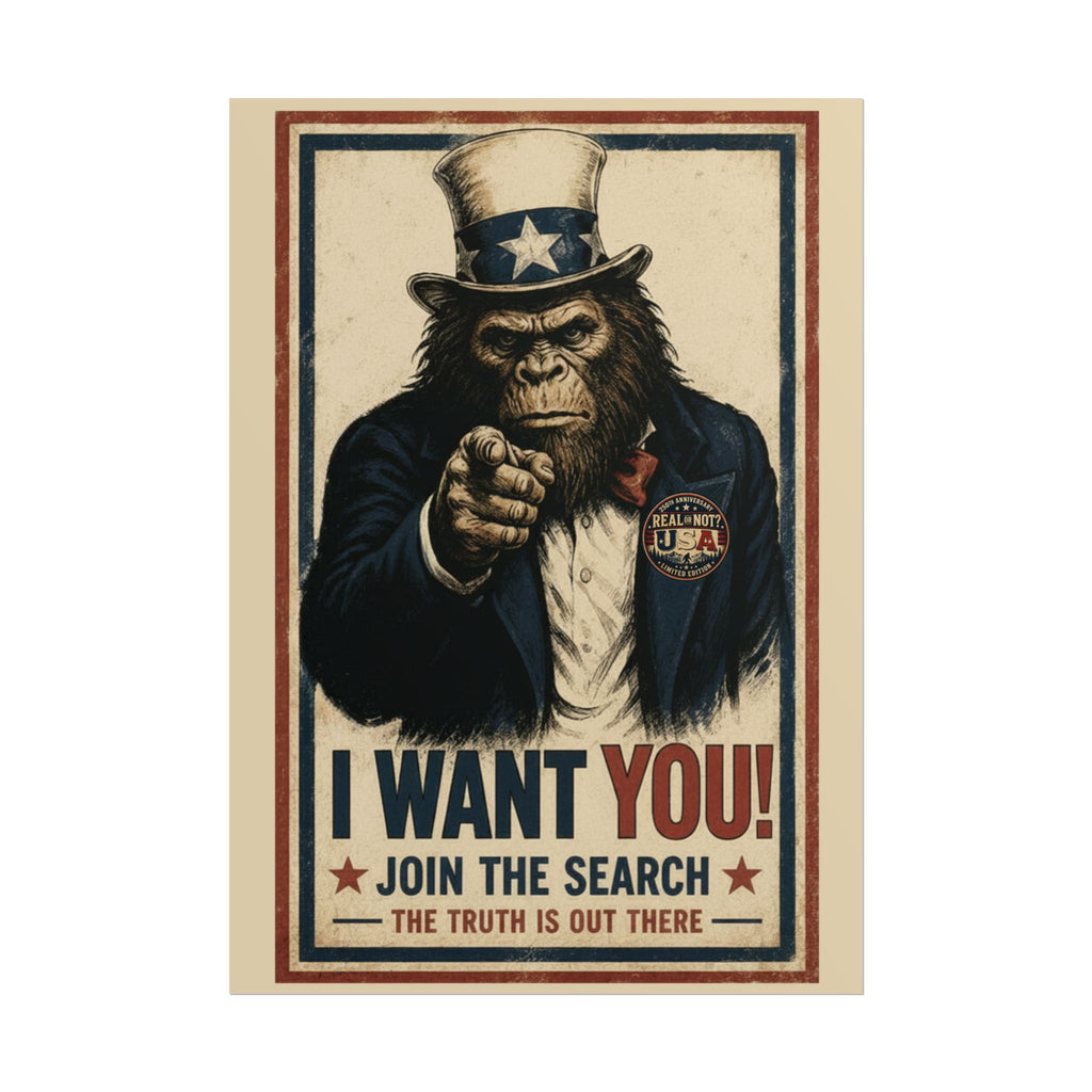 Uncle Squatch Recruitment Poster Limited Edition 250th USA Anniversary