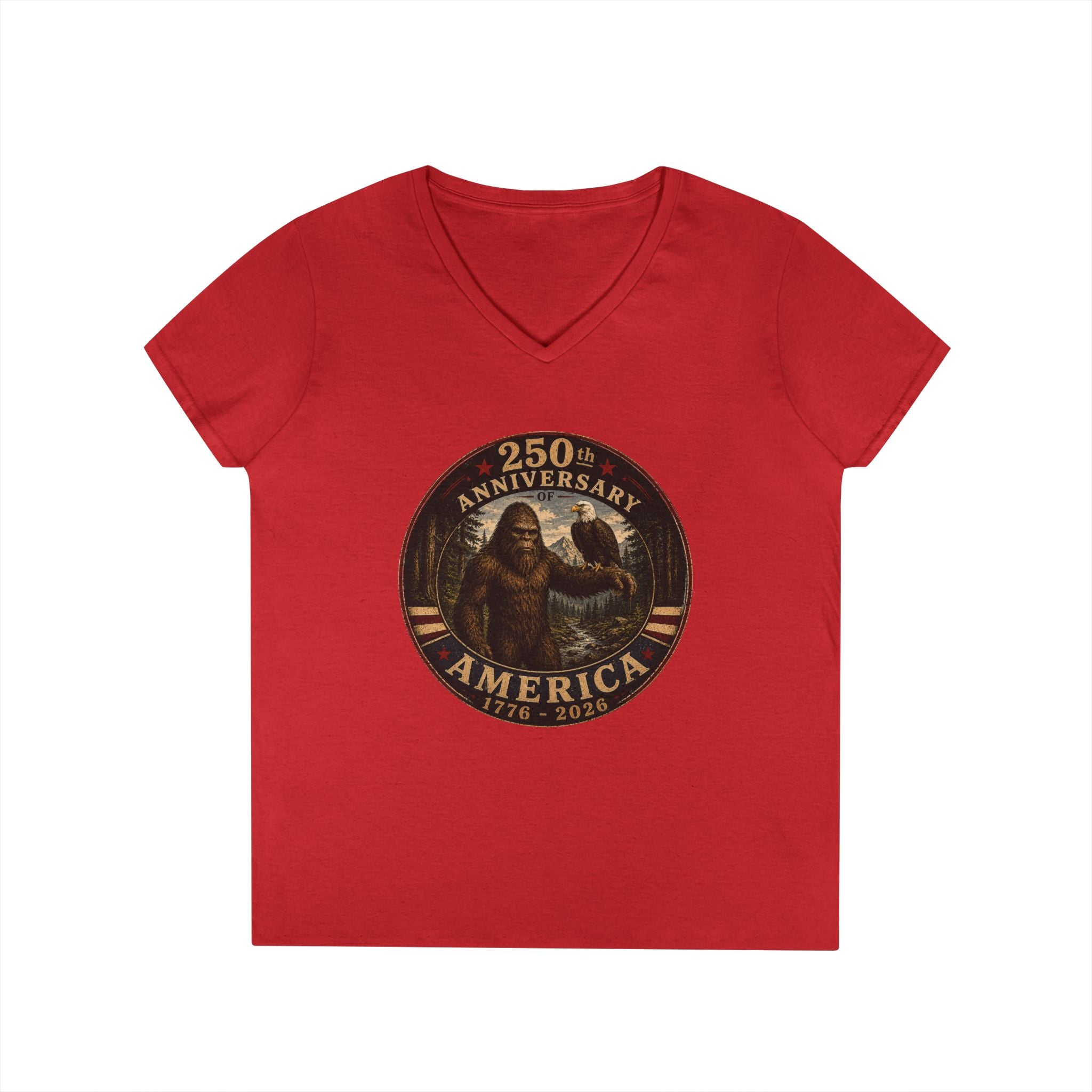 Limited Edition: 250th Anniversary America Ladies' V-Neck T-Shirt