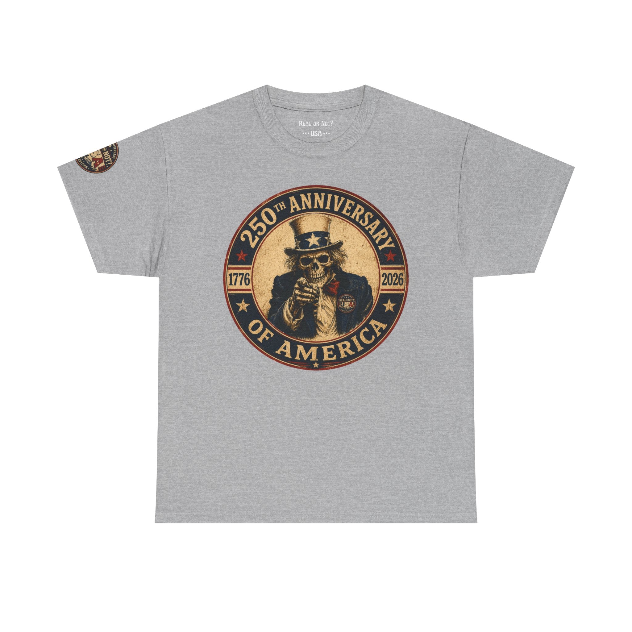 Limited Edition: Uncle Sam Skull 250th Anniversary of America T-Shirt