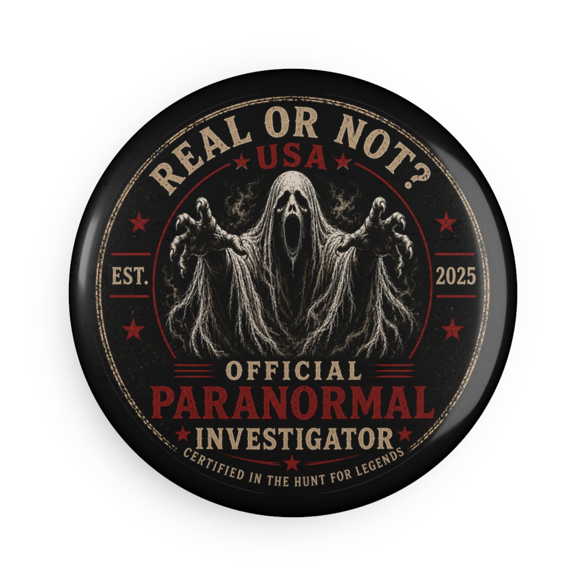 Paranormal Investigator Round Magnet