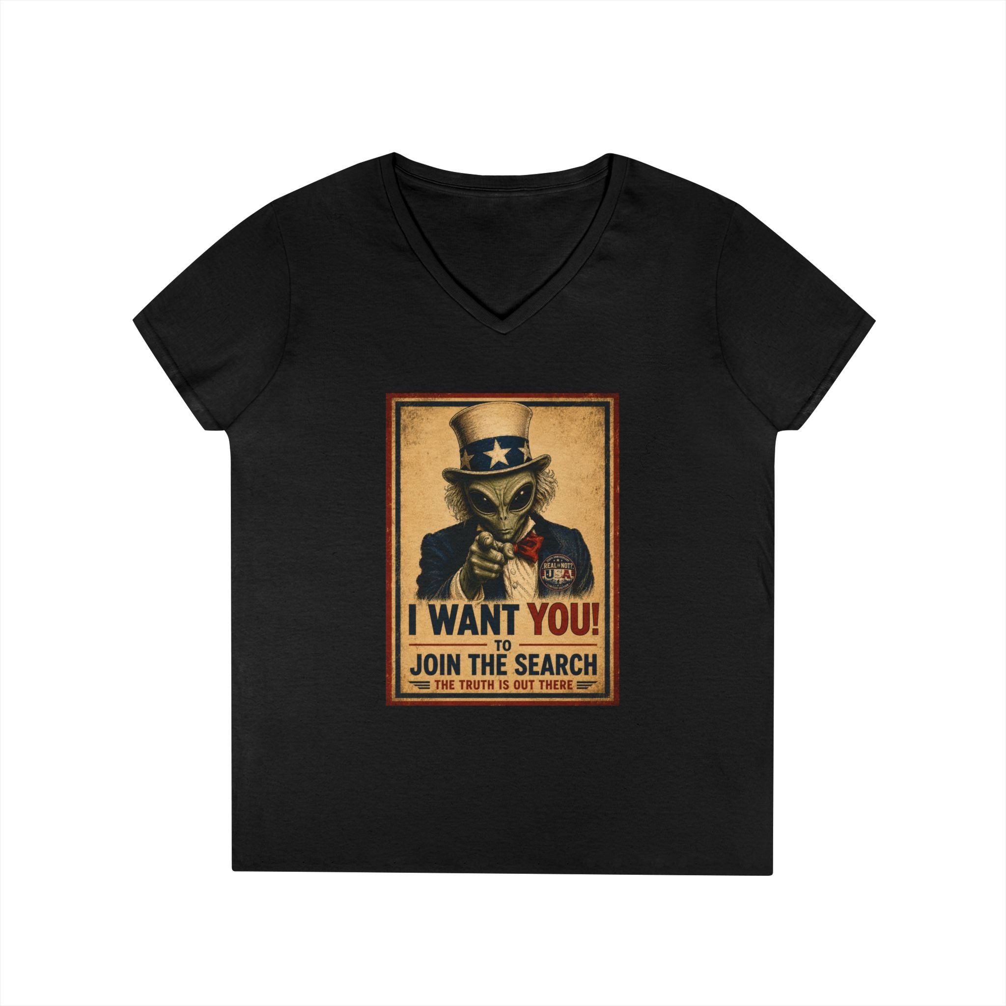 Uncle Alien Limited Edition 250th USA Anniversary Ladies' V-Neck T-Shirt