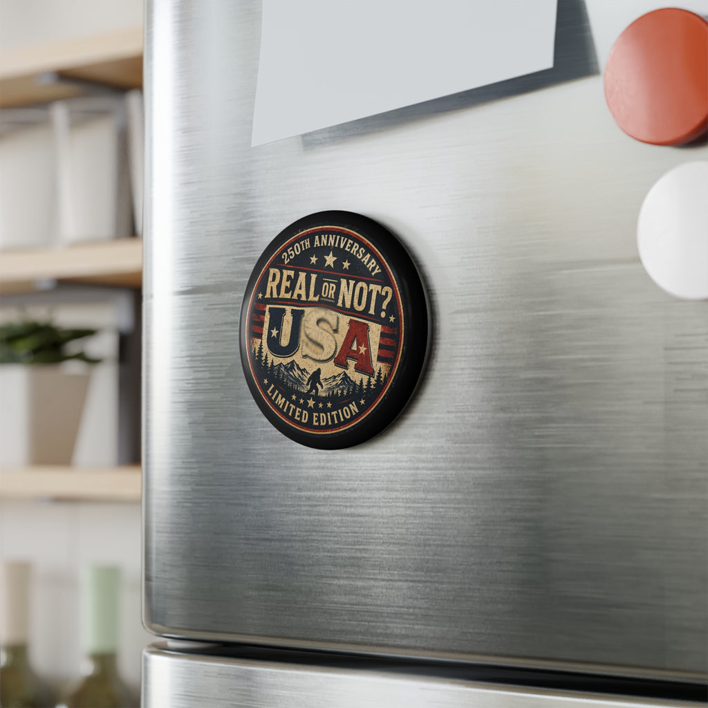 Real or Not? USA 250th Anniversary Round Magnet