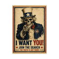 Uncle Sam Skull Recruitment Poster Limited Edition 250th USA Anniversary