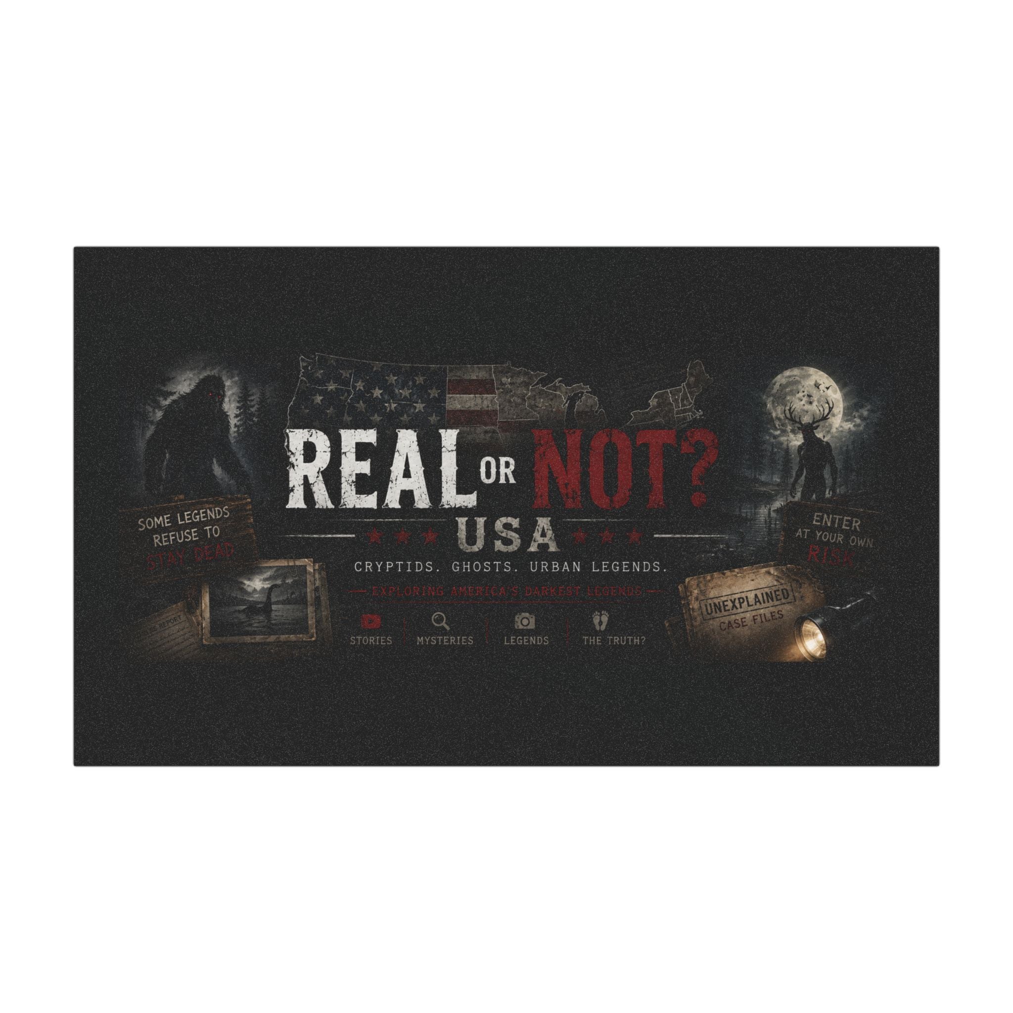 Real or Not? USA Paranormal Car Magnet