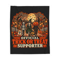 Trick or Treat Supporter Velveteen Plush Blanket