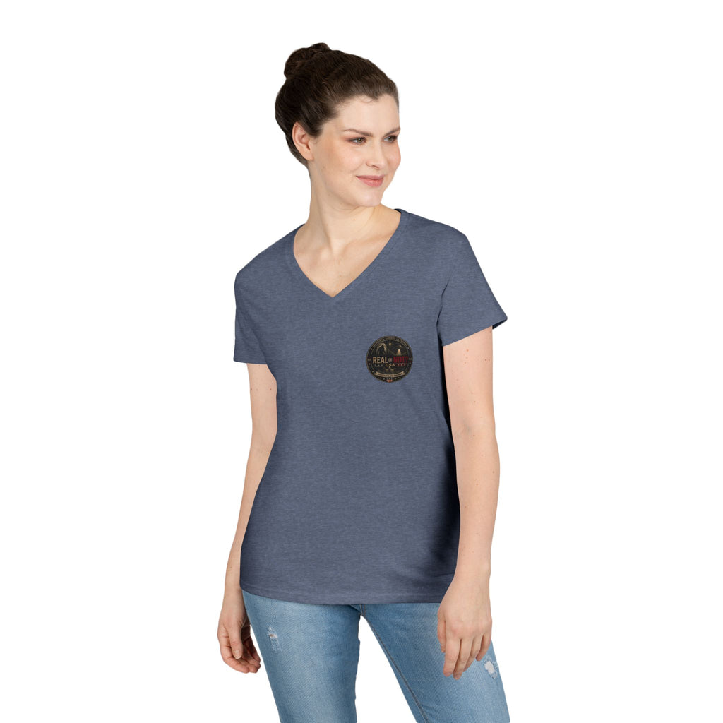 Real or Not? USA Women's V-Neck T-Shirt