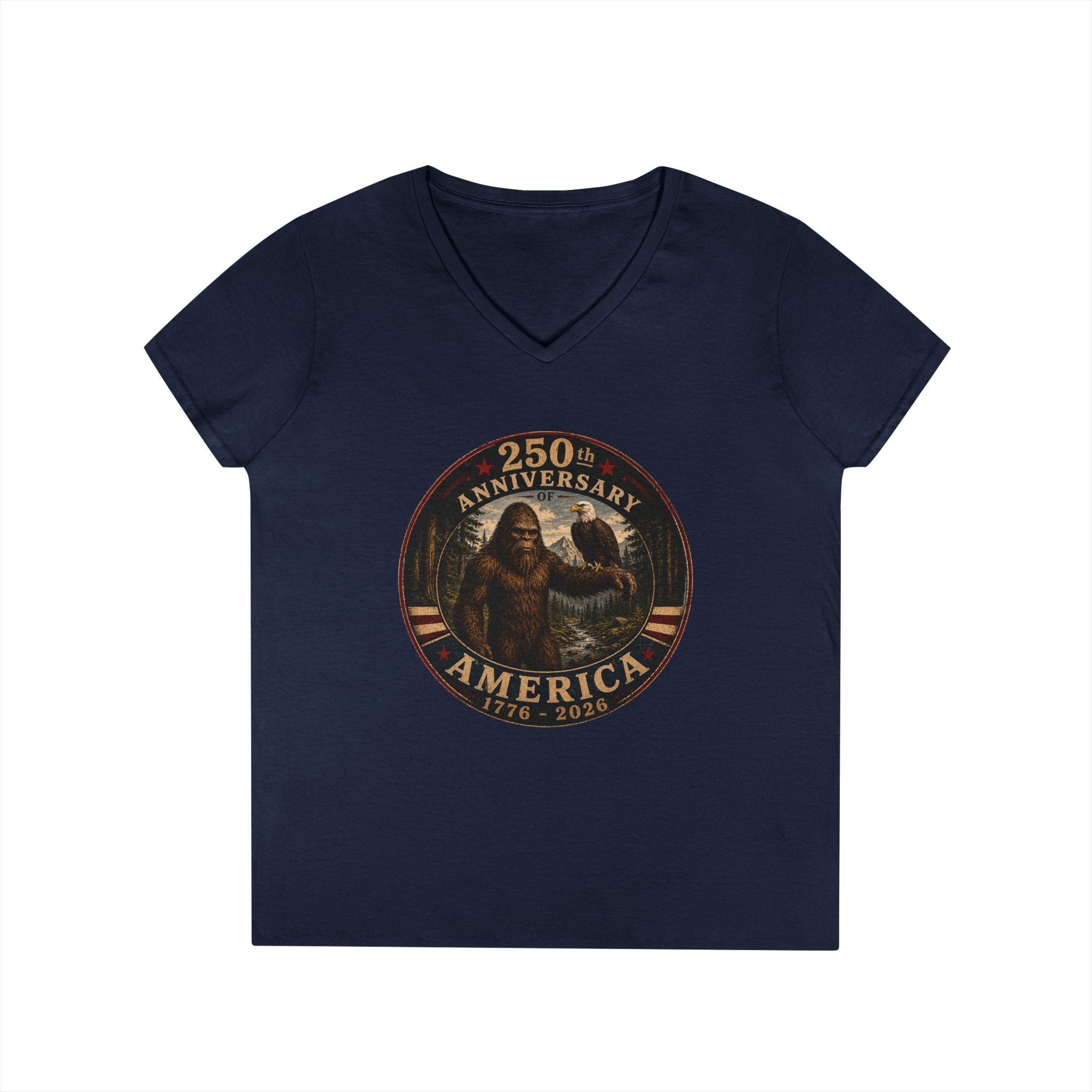 Limited Edition: 250th Anniversary America Ladies' V-Neck T-Shirt