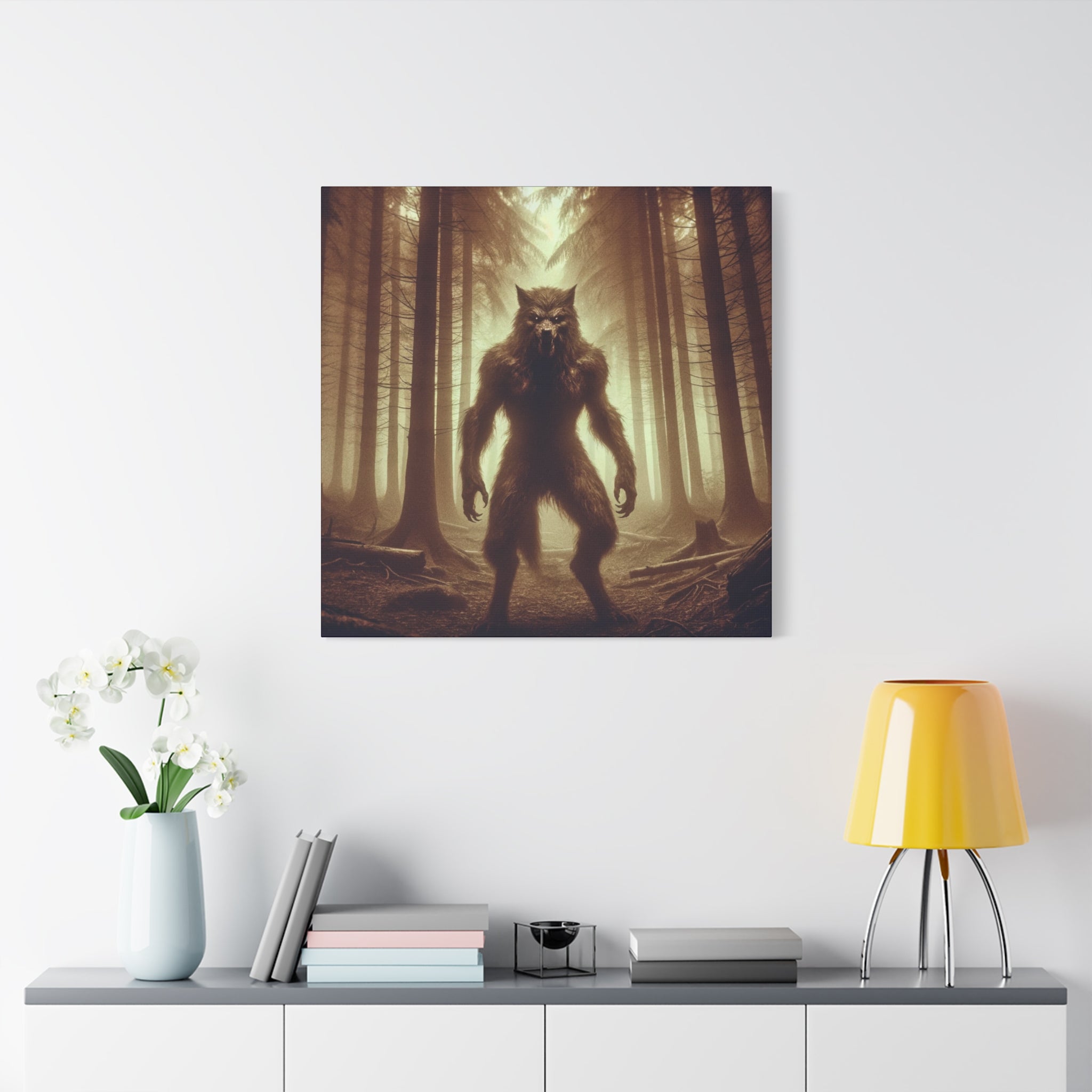 Werewolf Matte Canvas Vintage Art