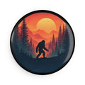 Bigfoot Sunset Walk Round Magnet