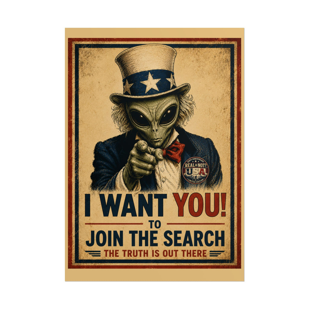 Uncle Alien Recruitment Poster Limited Edition 250th USA Anniversary