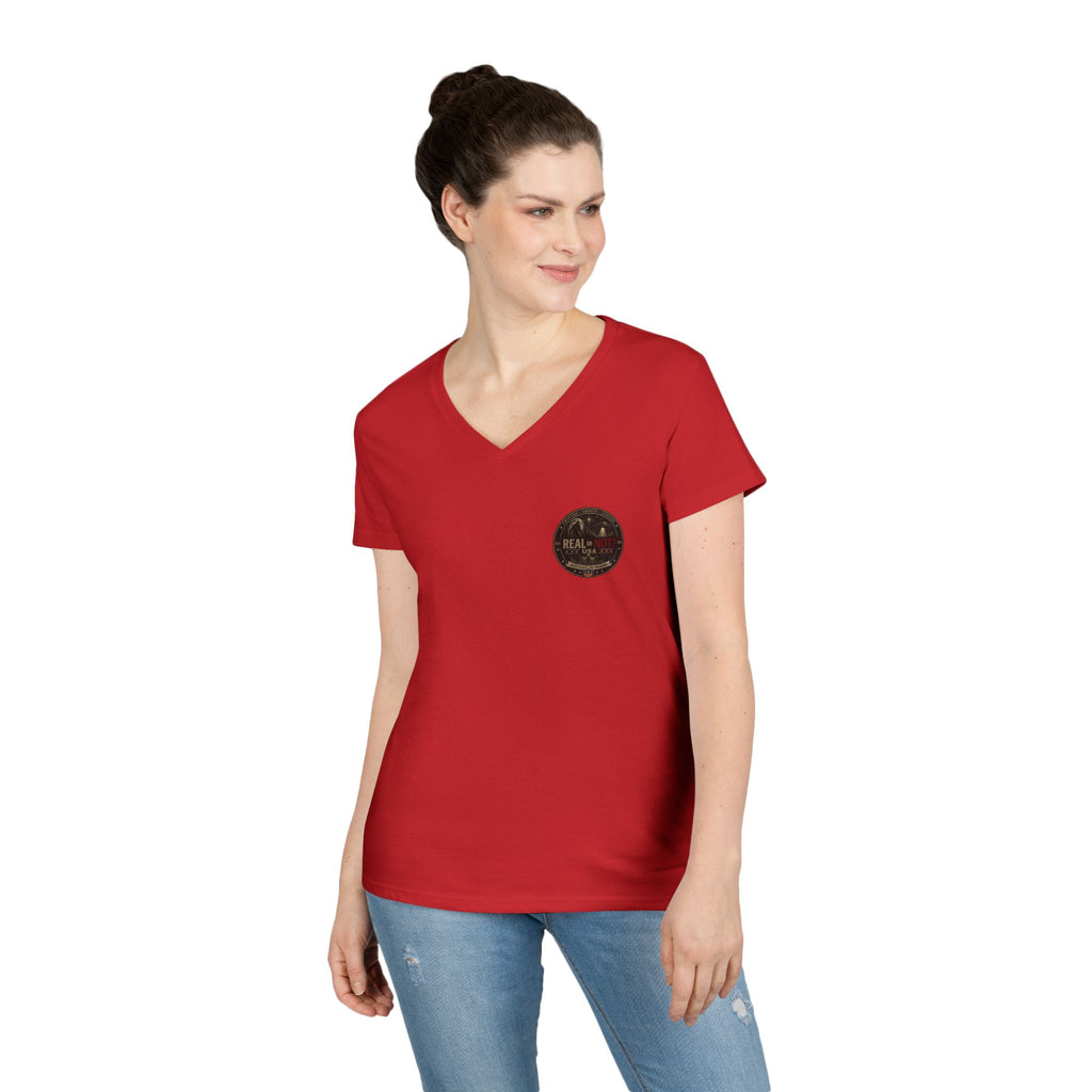 Real or Not? USA Women's V-Neck T-Shirt
