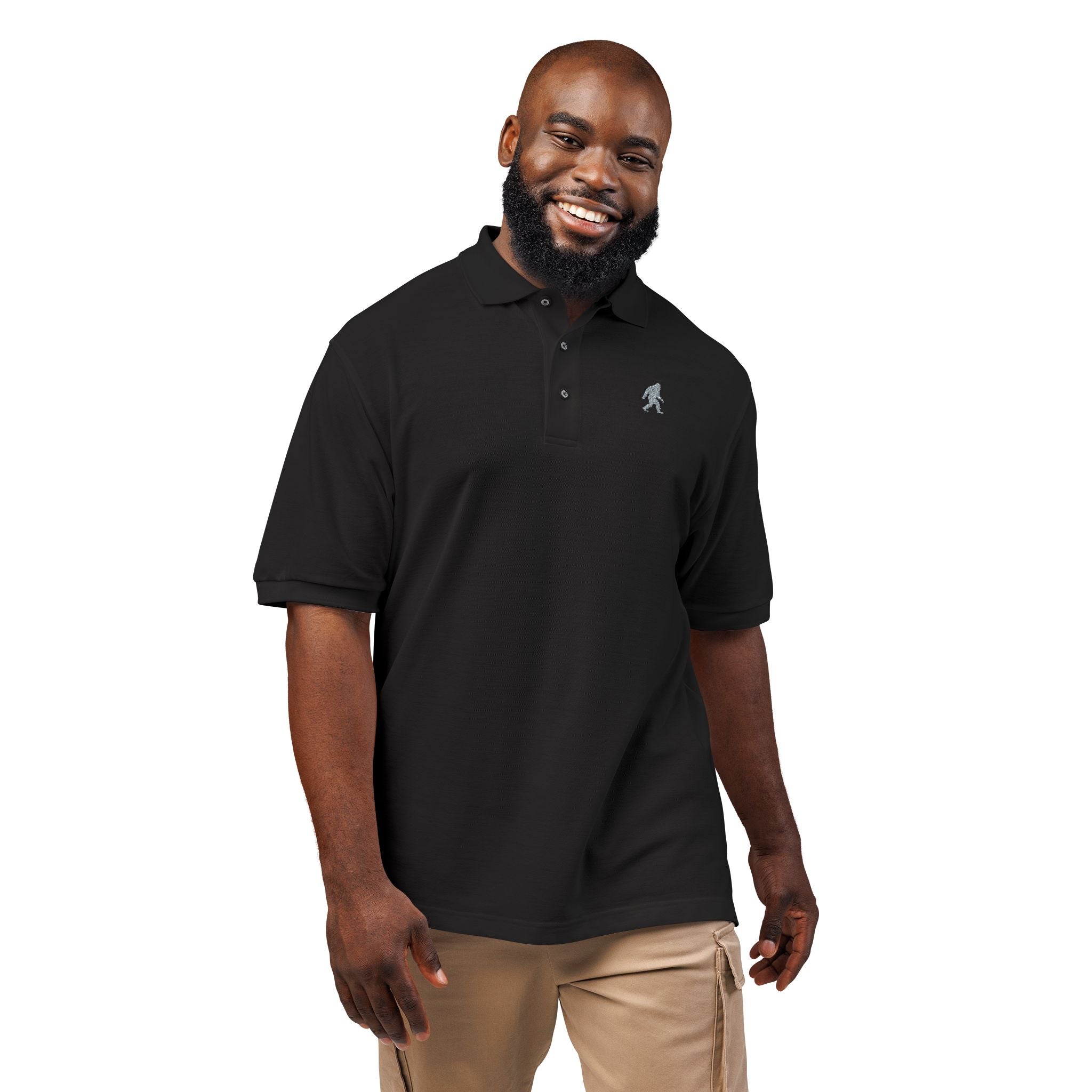 Bigfoot Polo Gray Silhouette