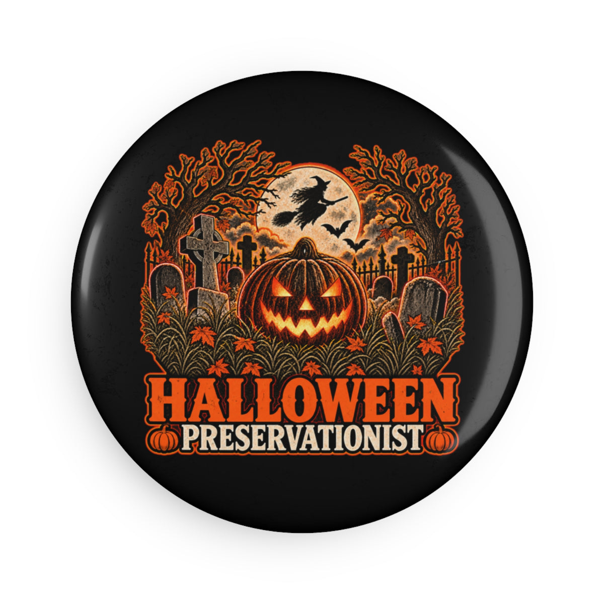 Halloween Preservationist v.1 Round Magnet