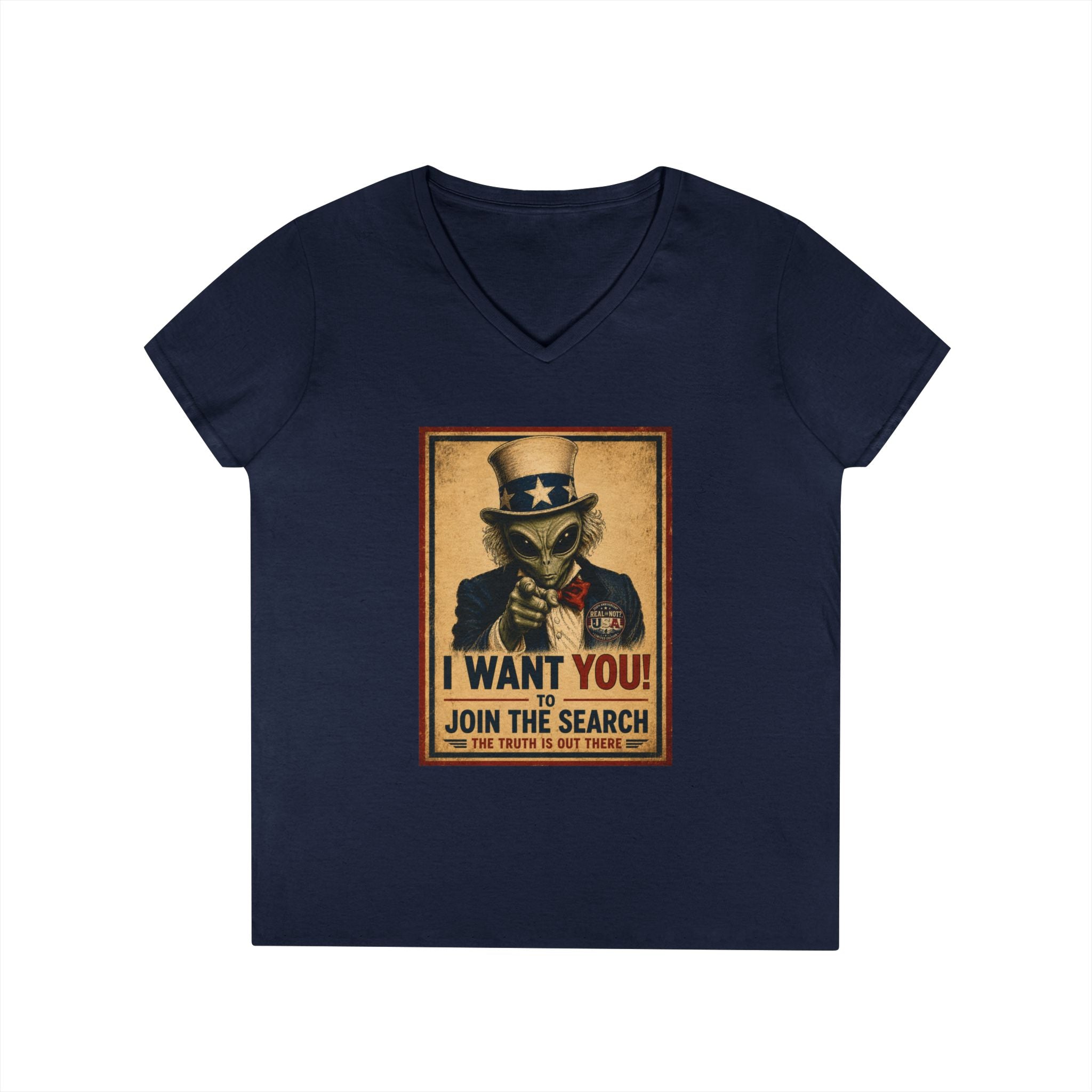 Uncle Alien Limited Edition 250th USA Anniversary Ladies' V-Neck T-Shirt