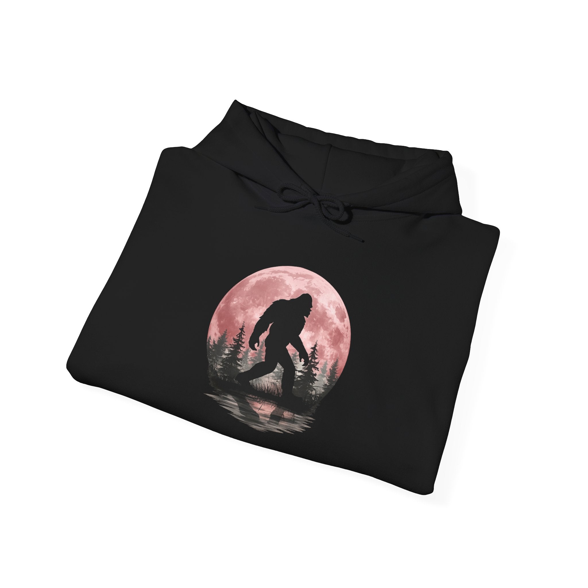 Moonlight Walk Hoodie — Sasquatch Silhouette