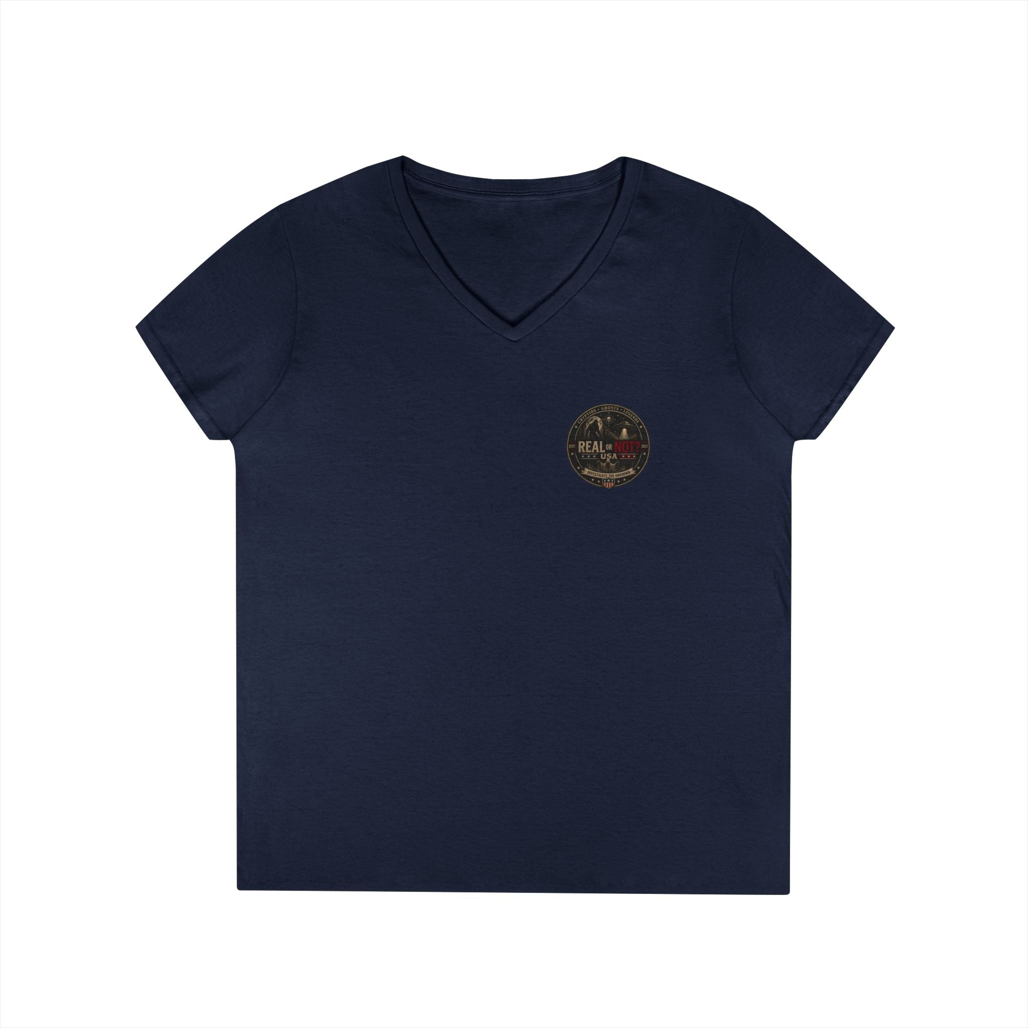 Real or Not? USA Women's V-Neck T-Shirt