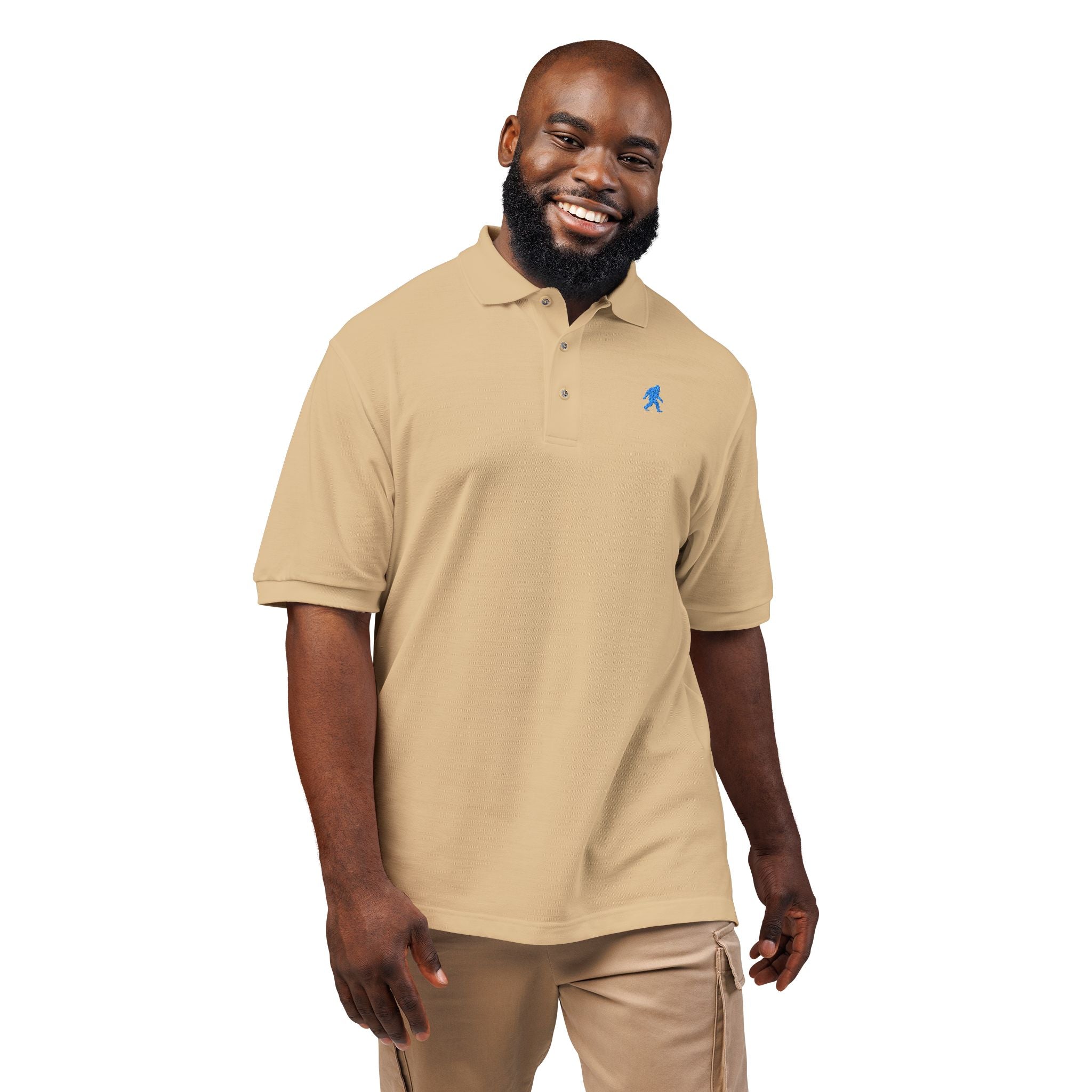 Bigfoot Polo Blue Silhouette