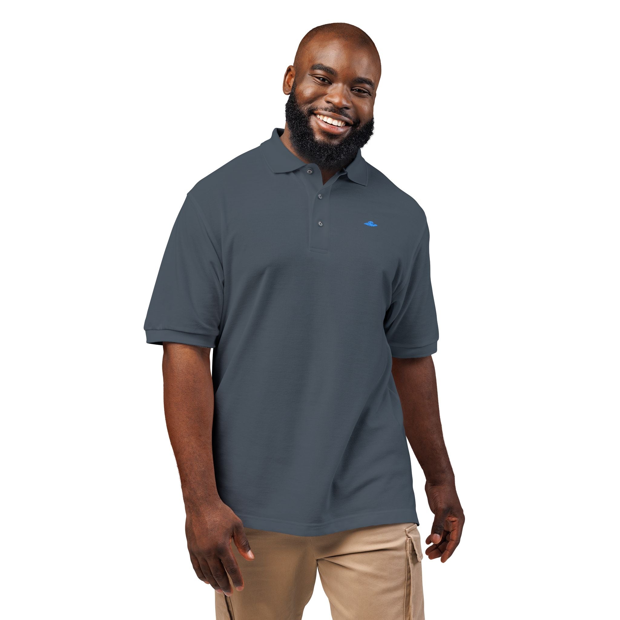 UFO Polo Blue Silhouette