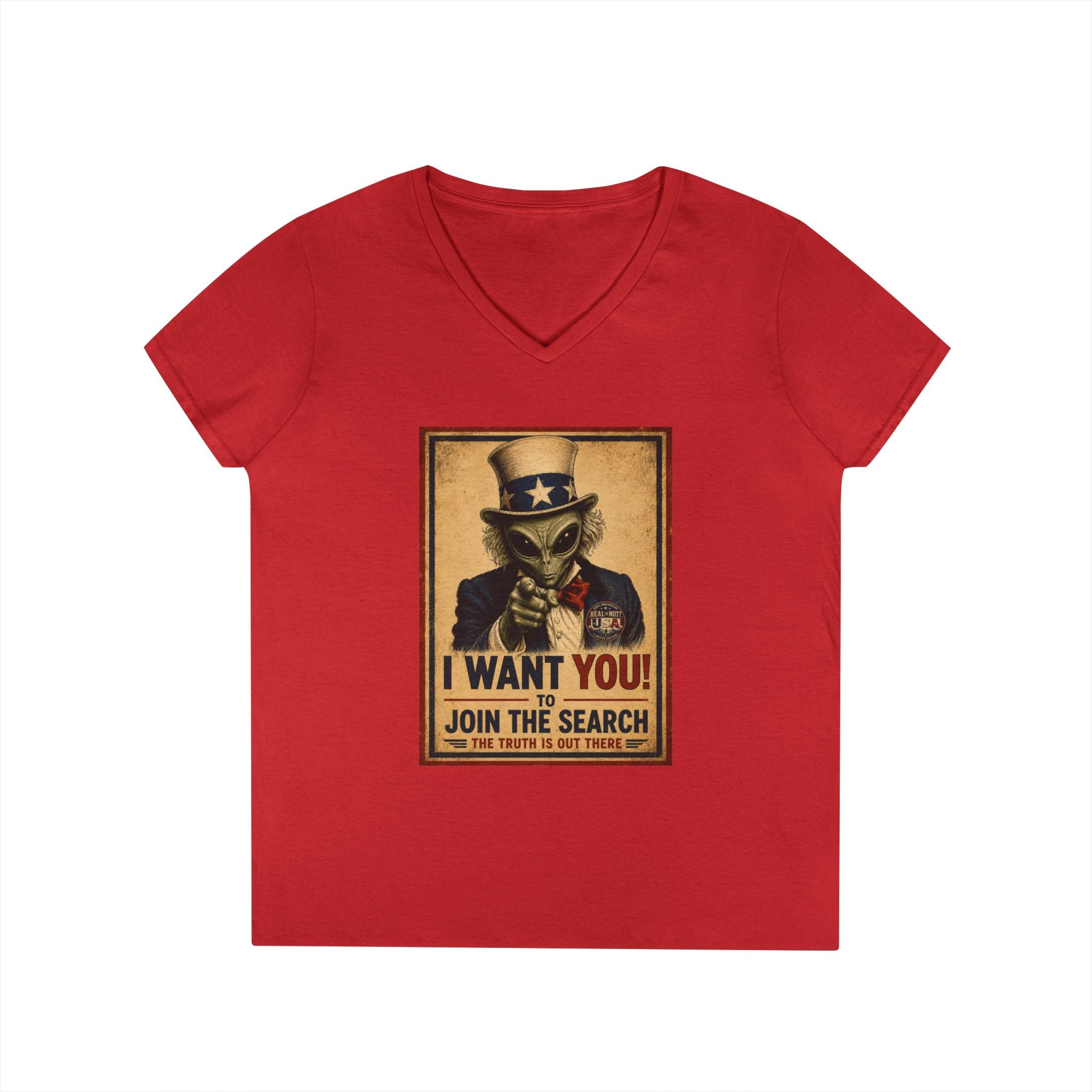 Uncle Alien Limited Edition 250th USA Anniversary Ladies' V-Neck T-Shirt